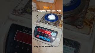 Preparation of Benzoic Acid From Sodium Benzoate Step 1 [upl. by Sorazal]