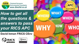 How to get all the questions amp answers to pass your RICS APC [upl. by Iror]