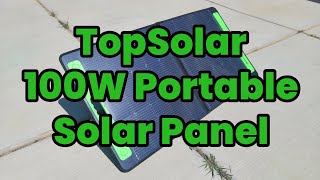 TopSolar 100W Portable Solar Panel topsolar solar solarpanel [upl. by Introc]