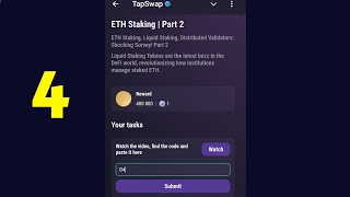 ETH Staking Part 2  Tapswap Code [upl. by Eben]