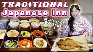 Traditional Japanese Kaiseki Course Meal at HOT SPRING INN ♨️ Izu Japan Ryokan Onsen Experience [upl. by Olaf]