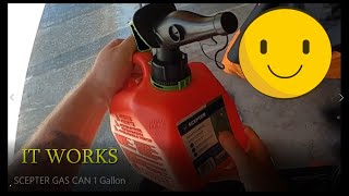 SCEPTER GAS CAN 1 Gallon HOW IT WORKS [upl. by Jorie]