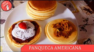 Panqueca Americana Sem Leite Fácil e Deliciosa Massa Fofinha [upl. by Januisz]