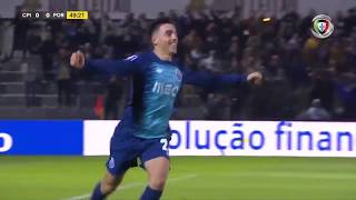 Goal  Golo R Saravia Casa Pia AC 01 FC Porto Taça da Liga 1920  Fase 3 2 [upl. by Amalita]