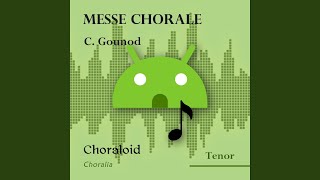 Messe chorale Benedictus tenor II Emphasised voice and other voices [upl. by Yrgoerg]