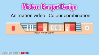 Morden Parapet Wall Design  3D parapet wall design  video n 660 [upl. by Inafit561]