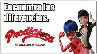 Encuentra las diferencias  Prodigiosa Las aventuras de Ladybug [upl. by Esetal37]