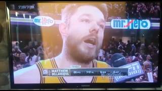 MVP Matthew Dellavedova Postgame Interview 2015 NBA Finals Game 3 [upl. by Schiffman488]