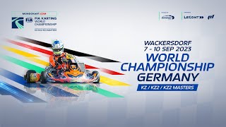 FIA Karting World Championship 2023 KZKZ2KZ2 Masters Sunday [upl. by Elrem]