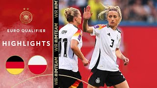 European Championship ticket very close  Germany vs Poland 41  Highlights  Euro Qualifiers [upl. by Odanref]