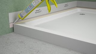 Fitting a Shower Tray  HydroHALT Installation [upl. by Monroy210]