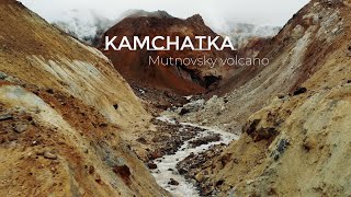 Kamchatka Mutnovsky volcano and Opasny waterfall  DJI Mavic Air drone video [upl. by Ahsena276]