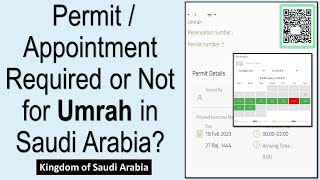 How to book Umrah Appointment in NUSUK App 2023 in Saudi Arabia II Permit Required or Not [upl. by Kamaria]