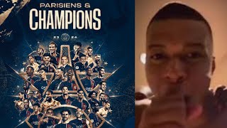 LE PSG CHAMPION DE FRANCE 2024 LE MESSAGE POIGNANT AVANT DORTMUND  PSG  bonus [upl. by Bendix]