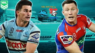 CRONULLA SHARKS VS NEWCASTLE KNIGHTS  NRL ROUND 24 LIVESTREAM WATCH A LONG  18824 [upl. by Lambert]