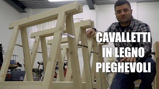 CAVALLETTI IN LEGNO PER LA FALEGNAMERIA  Lavorazione del legno [upl. by Adella]