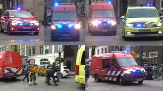 HRT inzet persoon onwel in de Domtoren Brandweerpolitie en ambulance rukken groots uit [upl. by Togram136]