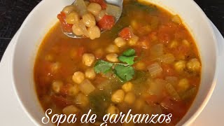 SOPA DE GARBANZOS fácil de preparar [upl. by Hunfredo]