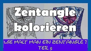 Wie malt man ein Zentangle Tutorial Serie  Teil 5 [upl. by Letsou]