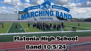 Flatonia High School band Blinn Marching Festival 10524 [upl. by Lalad]