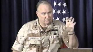 Gen Schwarzkopfs Famed News Conference [upl. by Rolfston]