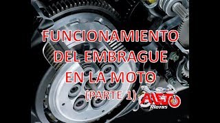 FUNCIONAMIENTO DEL EMBRAGUE EN MOTOS PARTE 1 [upl. by Nahtam]