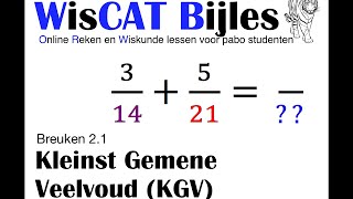 De Kleinst Gemene Veelvoud KGV  WisCAT Werkboek Breuken 21 [upl. by Ott]