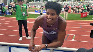 400m Women’s Hurdles Semifinal Heat 3 2024 US Olympic Trials Anna Cockrell Jasmine Jones [upl. by Philoo20]