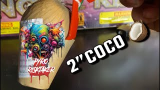 2” coco firework salute pyroaddict [upl. by Ysset]