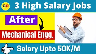 Top 3 Jobs after mechanical engineering 2022  Best career for mechanical engineers  High Salary 🤑 [upl. by Yleen]