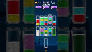 671674 Level water sort master 3D game  Liquid sort puzzle water color game 2024 [upl. by Mahda]