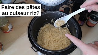 Peuton faire cuire des pâtes dans un cuiseur riz autocuiseur premier prix [upl. by O'Connor433]