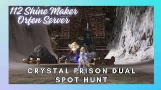 Lineage 2 Official New Orfen Server 112LvL Exalted Shine Maker Crystal Prison Dual Spot Hunt [upl. by Eelyah]