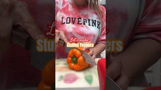 Let’s make stuffed peppers for dinner dinnerideas easyrecipe [upl. by Henriha953]