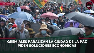 Gremiales paralizan la ciudad de La Paz [upl. by Horton]