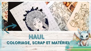 Haul  Coloriage scrap et matériel [upl. by Smail]