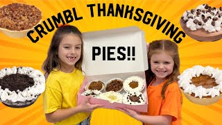 CRUMBL THANKSGIVING PIES 🥧 crumblcookie crumblcookiereview thanksgiving challenge review fun [upl. by Ajay66]