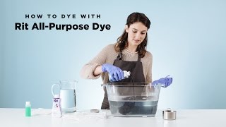 How to Dye with Rit AllPurpose Liquid Dye [upl. by Nelaf]