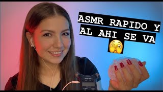 ASMR RAPIDO Y DESCUIDADO  SALE MEDIO MAL ya ni es asmr esto jajaaj [upl. by Gottuard]