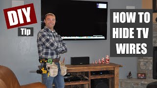 How to Hide TV Wires  Code Compliant TV Wiring [upl. by Weir255]