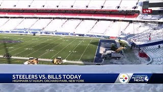 Inside Highmark Stadium ahead of SteelersBills wild card game [upl. by Maier]