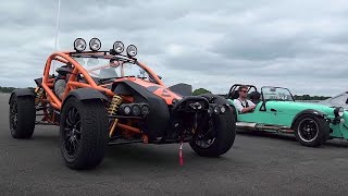 Ariel Atom 35 vs Ariel Nomad vs BAC Mono vs Caterham 620S  Top Gear [upl. by Dido]