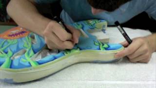 How to Customize a Guitar with Posca Pens [upl. by Latonia720]