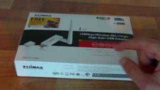 Unboxing amp Look at Edimax EW 7711USN USB Wireless Adapter [upl. by Calore]