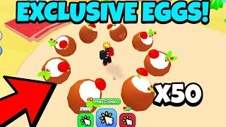 💎I Hatch 50 Exclusive Eggs In The Clicker Simulator Sky Clicker Roblox [upl. by Letitia134]