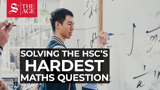 Watch student Bowen Wu solve one of the hardest HSC mathematics questions [upl. by Luiza]