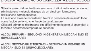 CORSO DI CHIMICA ORGANICA  LEZIONE 51 DI 61  REAZIONI DEGLI ALCOLI [upl. by Kcirdorb]