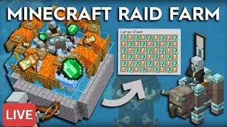 The most efficient raid farm 💯  Minecraft Live 🔴 SUGAM YT [upl. by Slaby121]