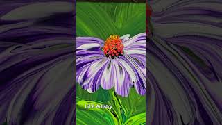 😍🎨💜 A purple ConeFlower This one was so fun painting myart lilkartistry flowers [upl. by Buschi]