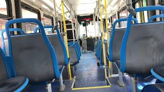 CTA On Board Riding 2008 New Flyer D40LF Bus 1879 on Route 201 CentralRidge to Howard CTA Station [upl. by Jochebed]